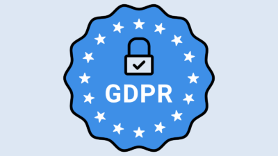 grafik hvor der står GDPR