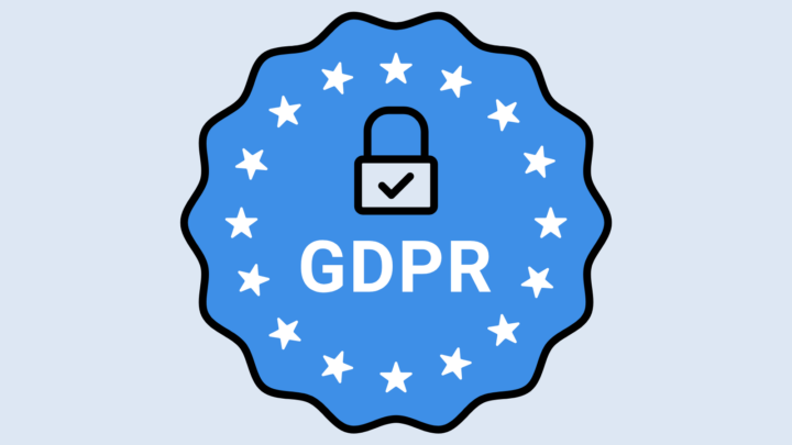 grafik hvor der står GDPR