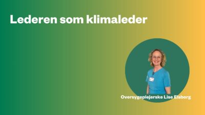 Portræt af oversygeplejerske Lise Elsborg